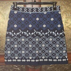 LOFT Embroidered Skirt NWT Size 6